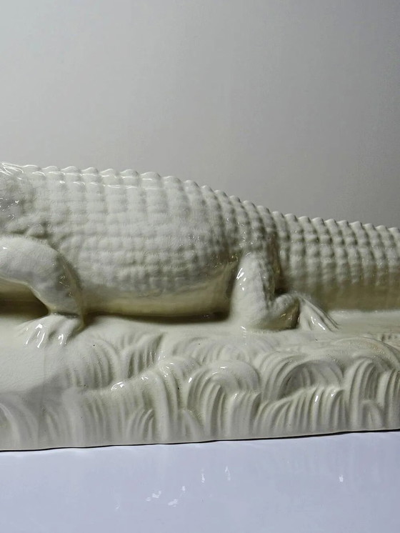 Grande coccodrillo antico Sarreguemines ceramica Art Déco anni '30 – Oggetti decorativi, Porcellana, Art Deco (photo 6 of 15)