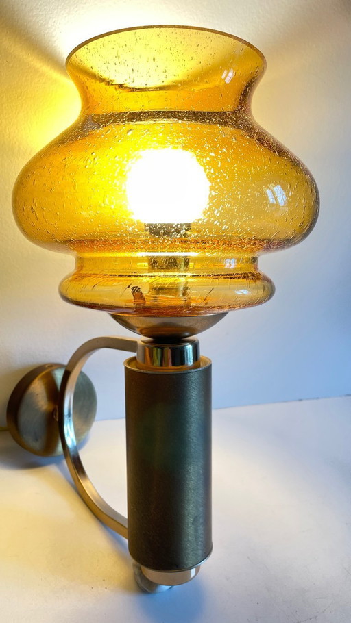 APPLIQUE LAITON Verre Bullé VINTAGE