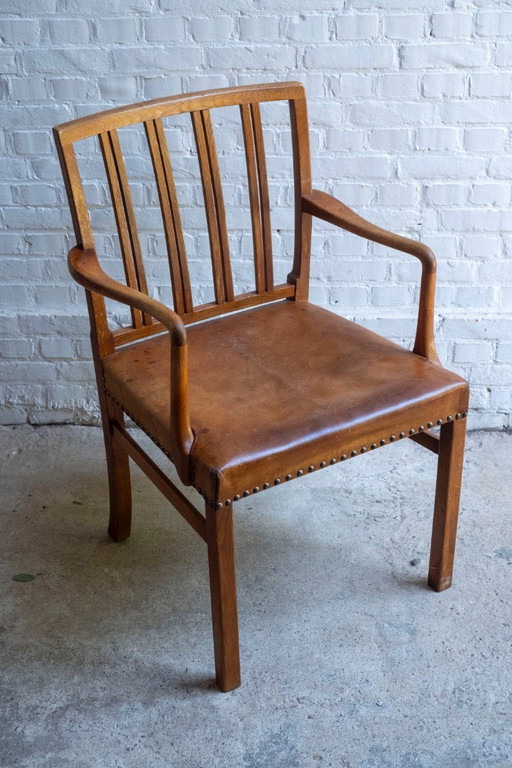 Ole Wanscher Modèle 1675 en Chêne, Fritz Hansen, Danemark des années 1940