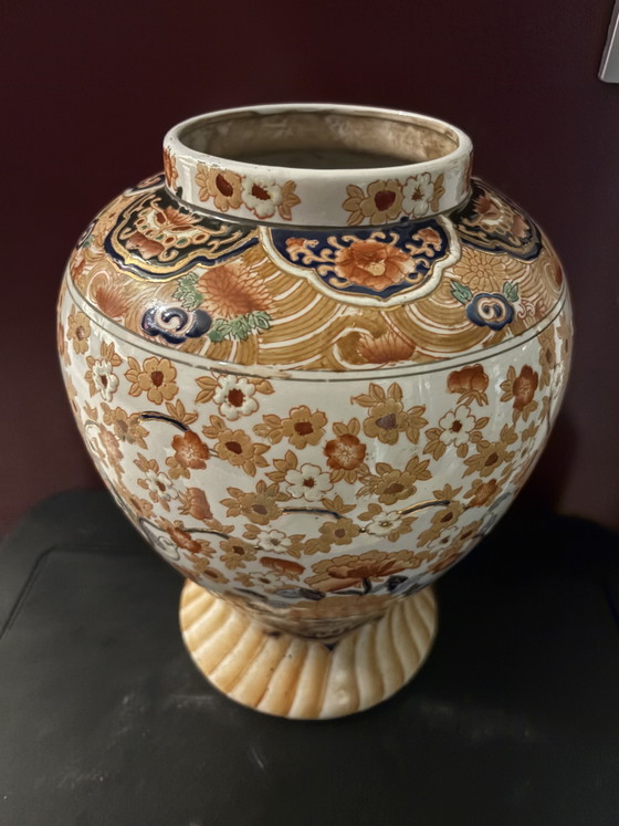Beautiful Vintage Japanese Lidded Vase 36 Centimeters – asian vases from Holland, Porcelain (photo 6 of 11)