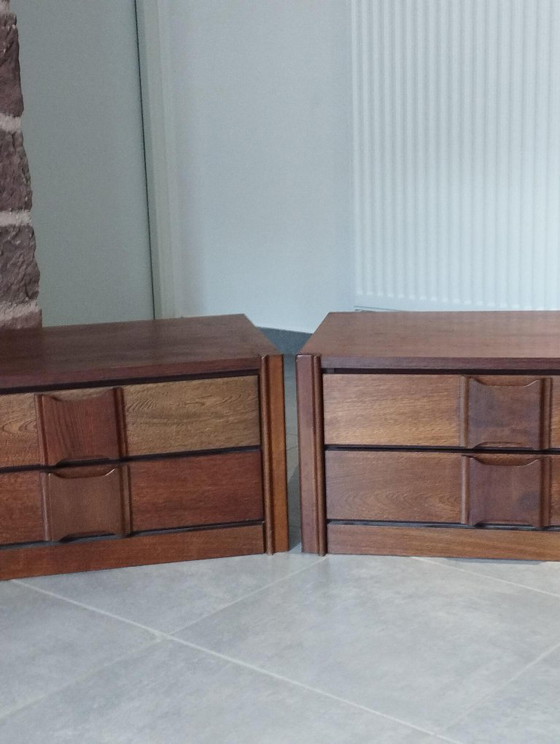 Paar vintage Scandinavische design modules, nachtkastje, ladekast, dressoir, tafel – Ladekasten, Anders (photo 5 of 19)