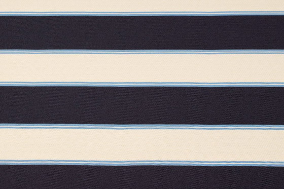 Image 1 of Gestreifte Esszimmerstühle Set aus 6 gestreiften Farbic und Buche dunkel Nussbaumholz