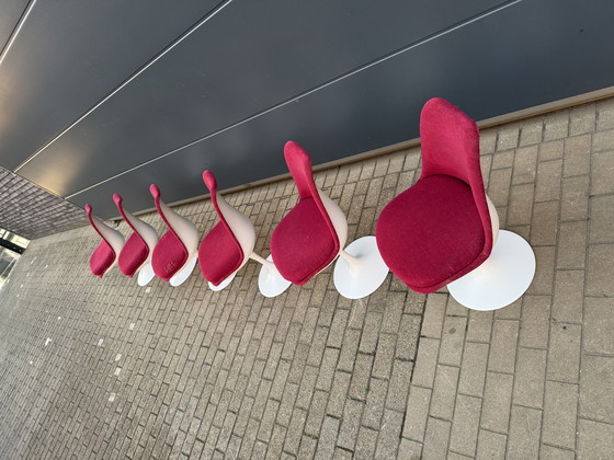 Image 1 of 6x original vintage Knoll Tulip dining chairs by Eero Saarinen