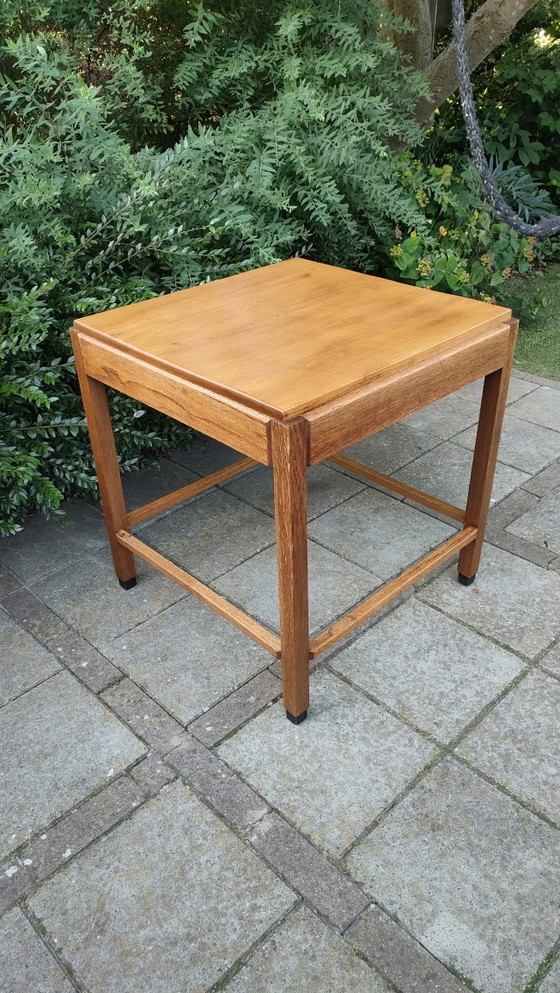 Image 1 of Amsterdamse School tafel vierkant art deco salontafel jaren 30