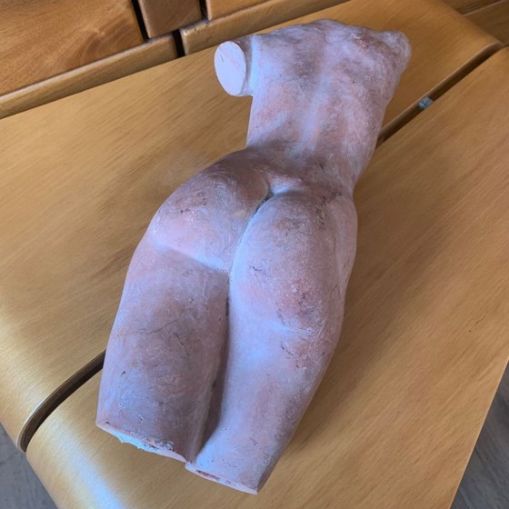 Terracotta female nude Sculpture signed Jean Portal, Ceramic, Beige, Vintage (photo 7 of 15)