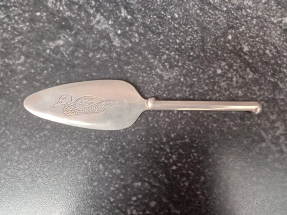 Image 1 of Piatto con testa d'oca e coltello abbinato