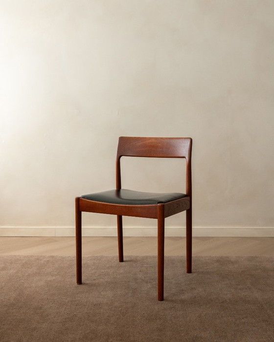 Deense moderne teakhouten eetkamerstoelen van Johannes Nørgaard, jaren 60, set van 5 – Johannes Norgaard (photo 5 of 18)