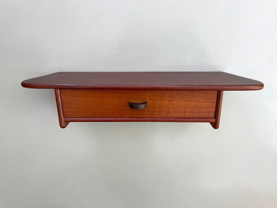 Image 1 of vintage teak design danese HANGING BOX Armadio di metà secolo