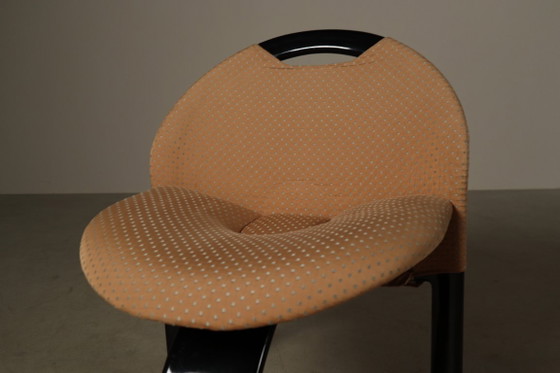 Ensemble de huit chaises de salle à manger « Voile » de Giovanni Offredi pour Saporiti Italia, 1973 (photo 10 of 15)