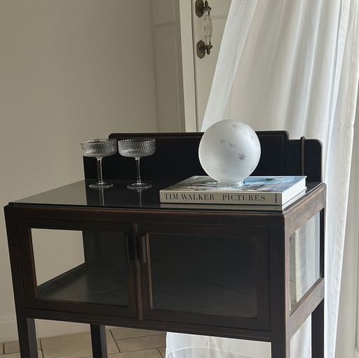 Armoire à thé Art déco de l'école d'Amsterdam