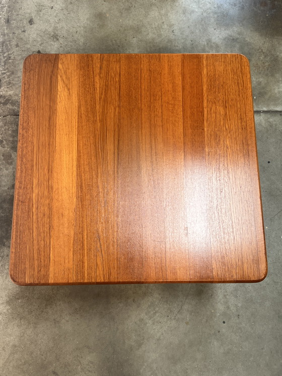 Image 1 of Viereckiger Couchtisch aus Teakholz, S. Burchardt-nielsen, Deutschland