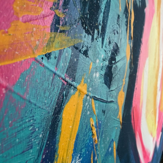 Image 1 of Genesis – Birth of Form | Abstract Figurative Expression | Original Acrylic Painting | 70×70 cm |