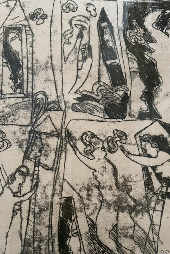 Image 1 of Monotipo "Ménage à Trois" di Toussaint Esser