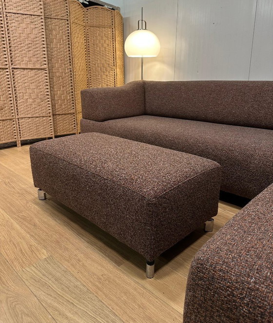 Image 1 of NOUVEAU Canapé d'angle Leolux Faya Lobi Ploegwol + pouf