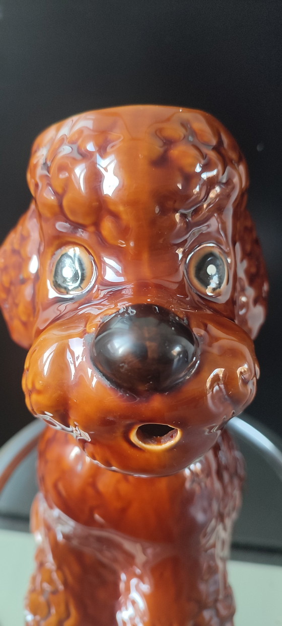 Image 1 of Zoömorfe keramische kan in de vorm van een poedel, jaren 1950-1960