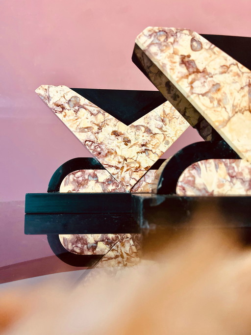 Set Art Deco marmeren boekensteunen