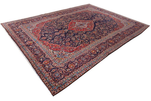 Persian carpet Kashan, 4.05 x 3.00 cm, Oriental carpet, fine, No. 20587