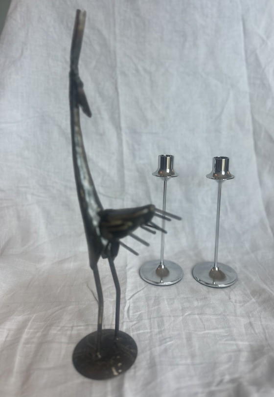 Image 1 of Beeld metalen vogel