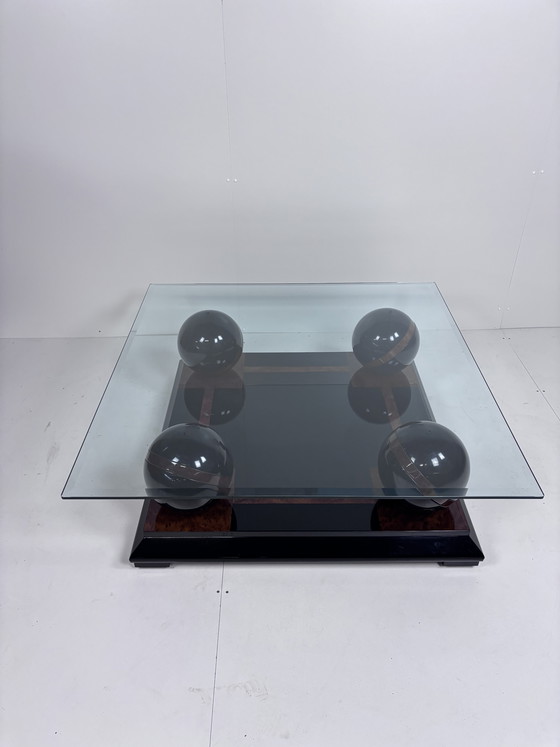 Image 1 of Vintage glass coffee table