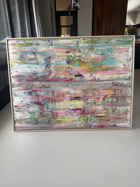 Layers of Color 90x120cm Including Frame – Paintings & Drawings, Canvas (photo 4 of 8)