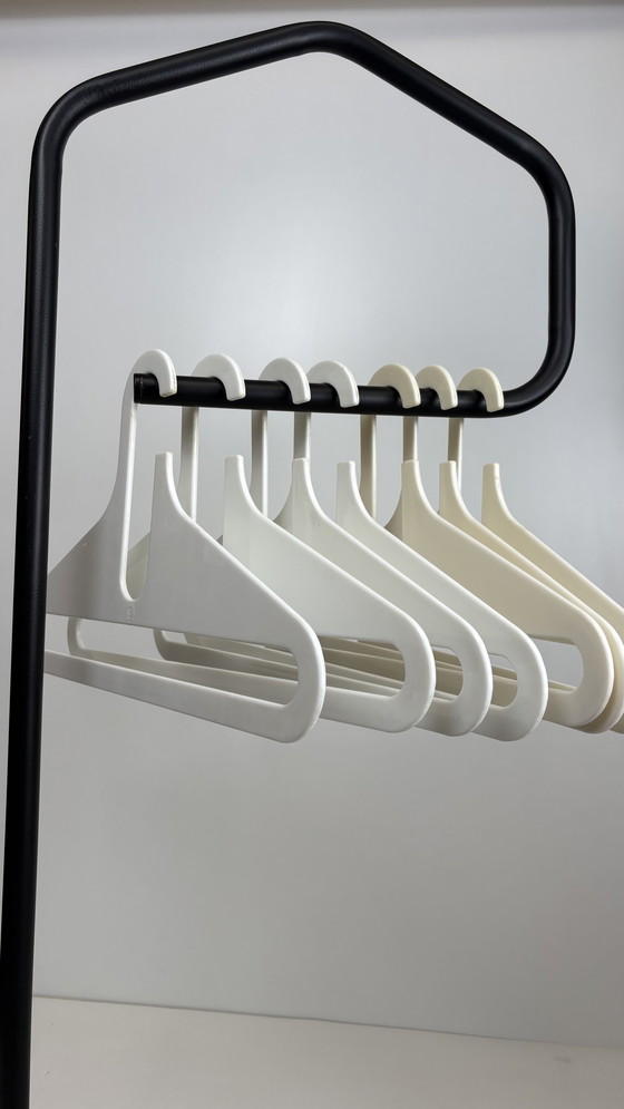 Image 1 of Vintage Ikea Grund matzwart metalen dressboy Niels Gammelgaard