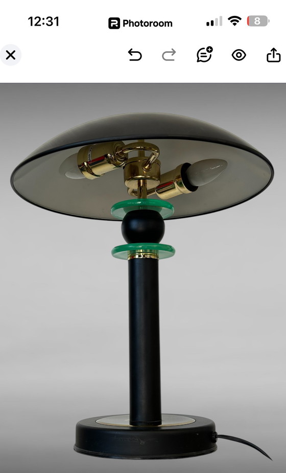 Image 1 of Lampada da tavolo elettrica Shell degli anni '70, modello Mushroom Mid Century MFG