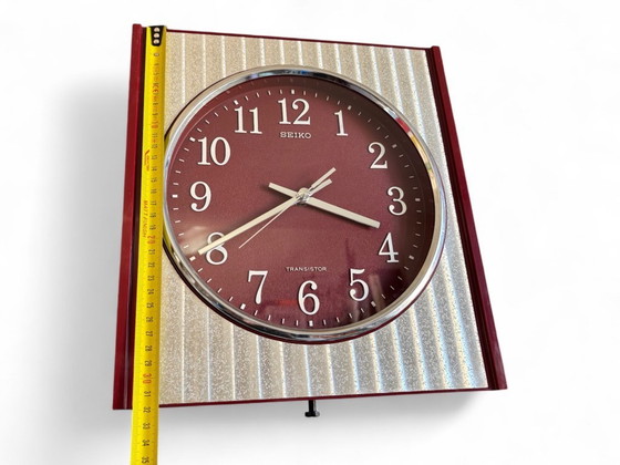Image 1 of Vintage Seiko K. Hattori TA-503 Wall Clock – 1970s Japan – Fully Functional Mid Century Modern