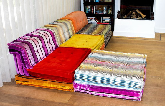 Image 1 of Sofá Roche Bobois Mah Jong composición de alta costura de 11 piezas