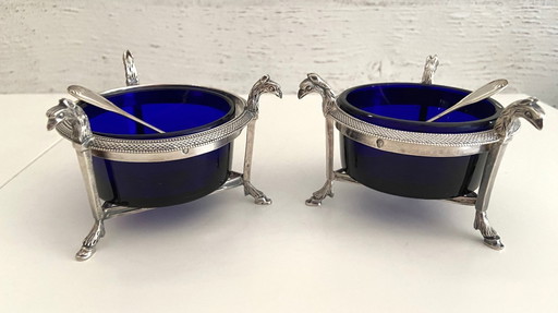 Salzstreuer aus massivem Silber (950°/°°°) Stempel 1. Hahn Epoche Empire Konsulat 1800