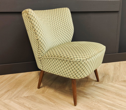Mid Century fauteuil, vintage cocktailstoeltje