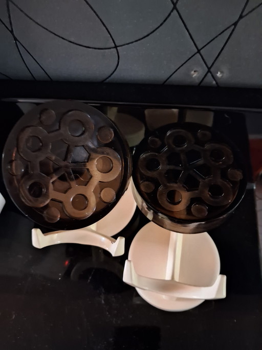 2x wall hooks by Kurt Ziehmer, space age