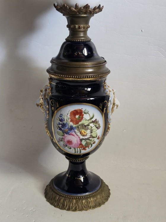 Image 1 of 79 cm – 6 kg – Magnificent Paris 1867 W – Medail-Öllampe