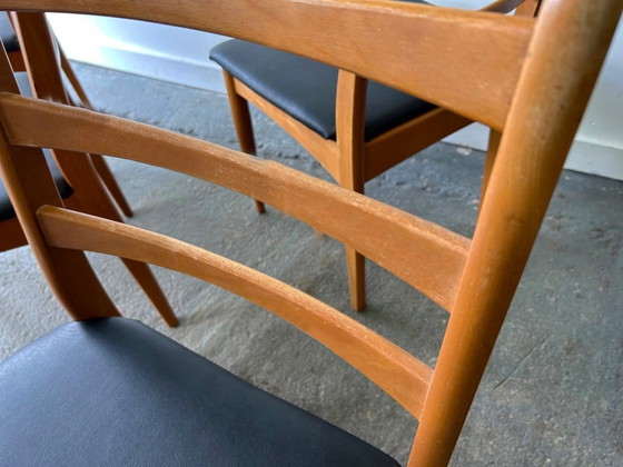 Image 1 of 1960/70s Mid-Century set of 6 dining chairs by Schreiber Furniture