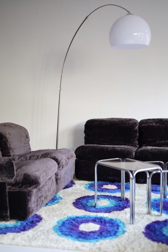 Divano modulare vintage 6 pezzi velluto – Divani modulari, Tessile (photo 3 of 7)