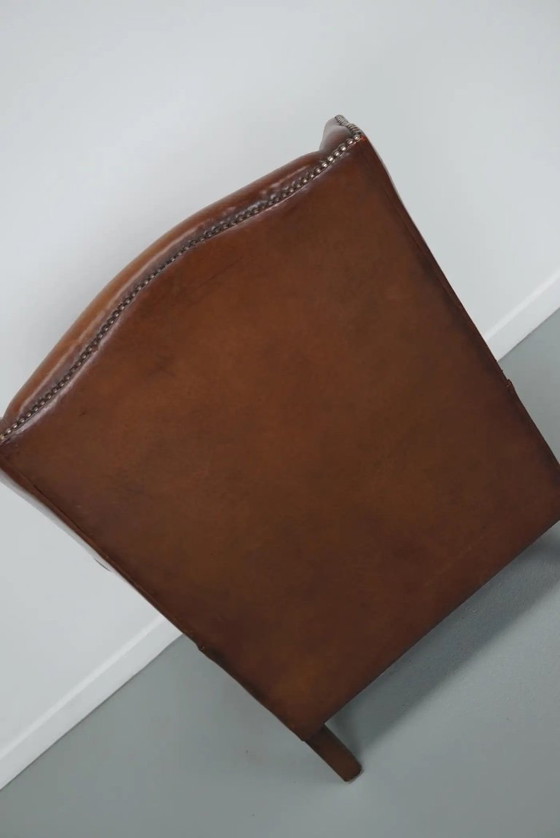 Image 1 of Vintage Nederlandse cognackleurige leren clubfauteuil