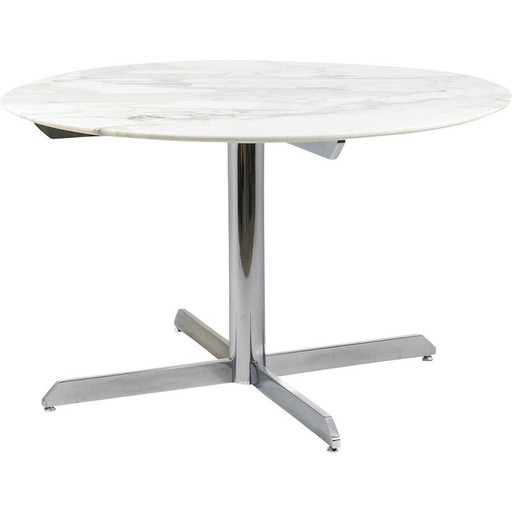 Vintage Esstisch aus Marmor und Metall von Florence Knoll für Knoll, USA 1960