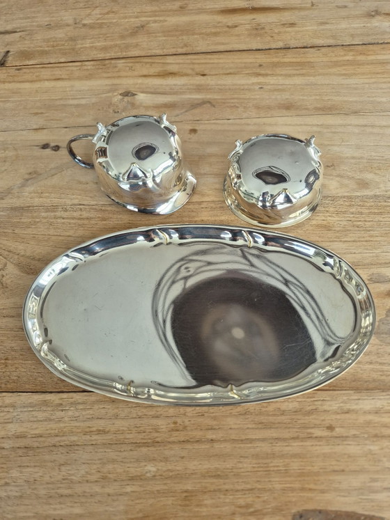Sahneset – Tafelgeschirr, Metall, Silber (photo 4 of 6)