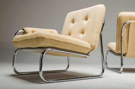 Image 1 of  Set of Three-Seater Borkum Sofa and Armchairs by Johan Bertil Häggström for Ikea, 1970s