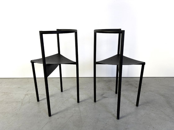 Pair of wendy Wright chairs by Philippe Starck, 1986 – Chairs and lounge chairs, Metal (photo 9 of 11)