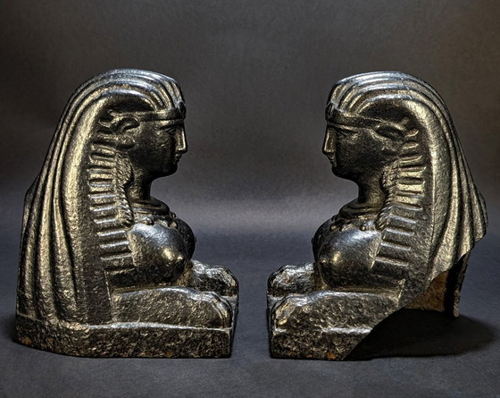 Antichi cani di fuoco orientalisti – Figure assire del XVIII secolo – Oggetti decorativi, Cast Iron, Iron (photo 4 of 6)