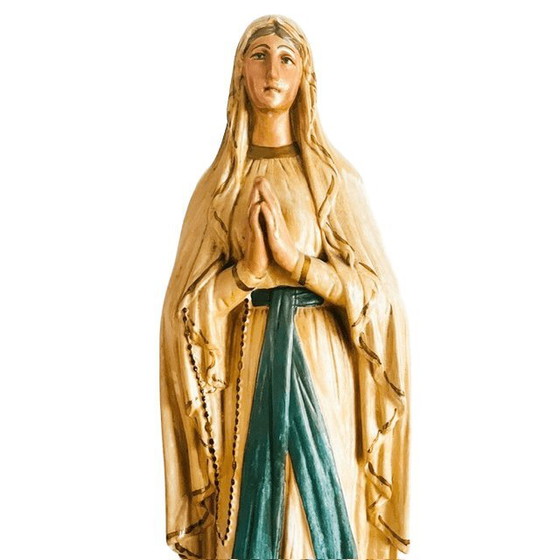 Image 1 of Vintage XL Religious Mary statue 1960s