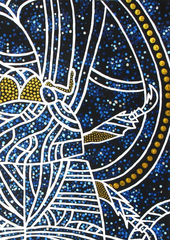 Image 1 of Zodiaco nello spazio (dipinto a mano)