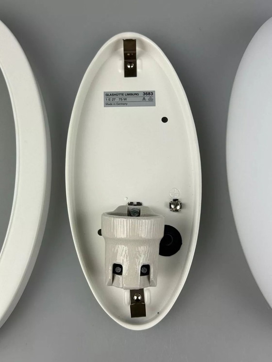 Image 1 of 60s 70s wall lamp Lamp Glashütte Limburg number 3683 Space Age Design