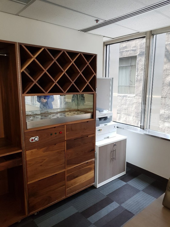 Naihan Li – Seltener Hydroponischer Kleiderschrank, Nussbaum & Edelstahl – Lane Crawford Crates, 2014 (photo 6 of 6)