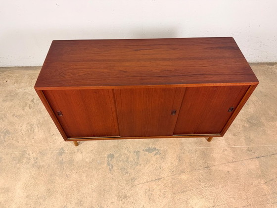 Image 1 of Commode en teck de Kajsa & Nils Nisse Strinning for String, années 1960