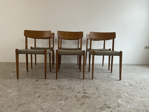 Mid-Century Esszimmerstühle, 6er-Set; Thonet, Modell 640L