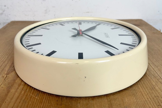Image 1 of Vintage Beige School Wall Clock from Van Doorn, 1960s