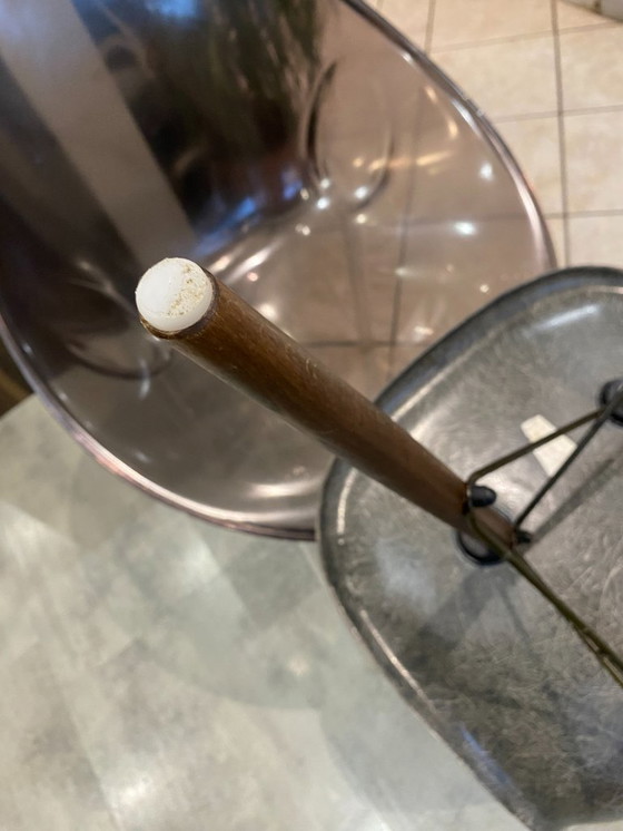 Image 1 of Sedia DSW, fibra grigio elefante, noce tassello, Eames Herman Miller vintage 1950