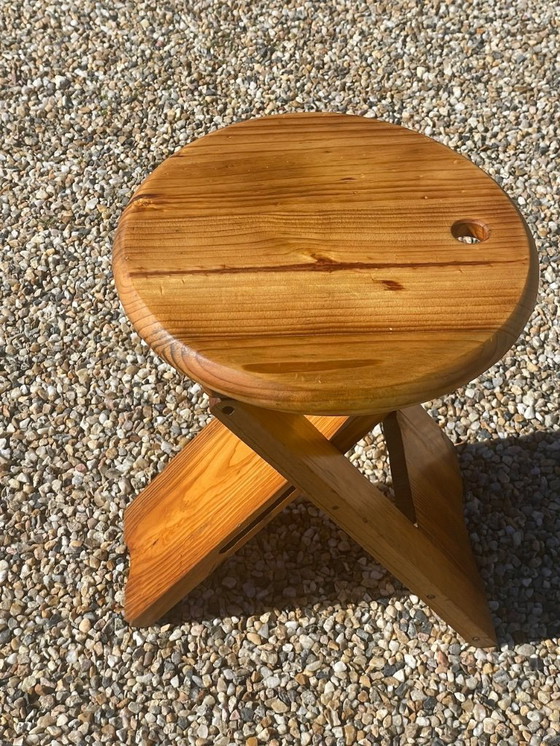 Image 1 of Mid-Century, TS Folding Stool, by Roger Tallon for Sentou, 1970s