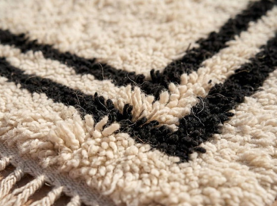 Tappeto bianco e nero fatto a mano, 3x2 m – Tappeti, Wool (photo 5 of 9)